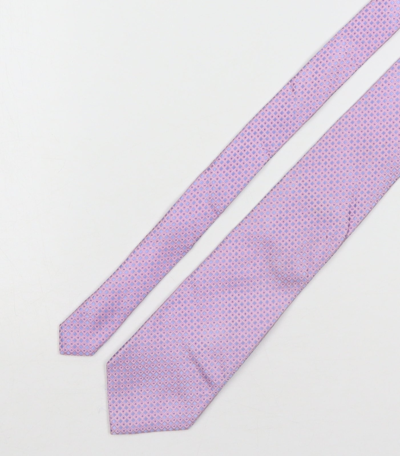 Dehavilland Mens Multicoloured Plaids & Checks Silk Pointed Tie One Size