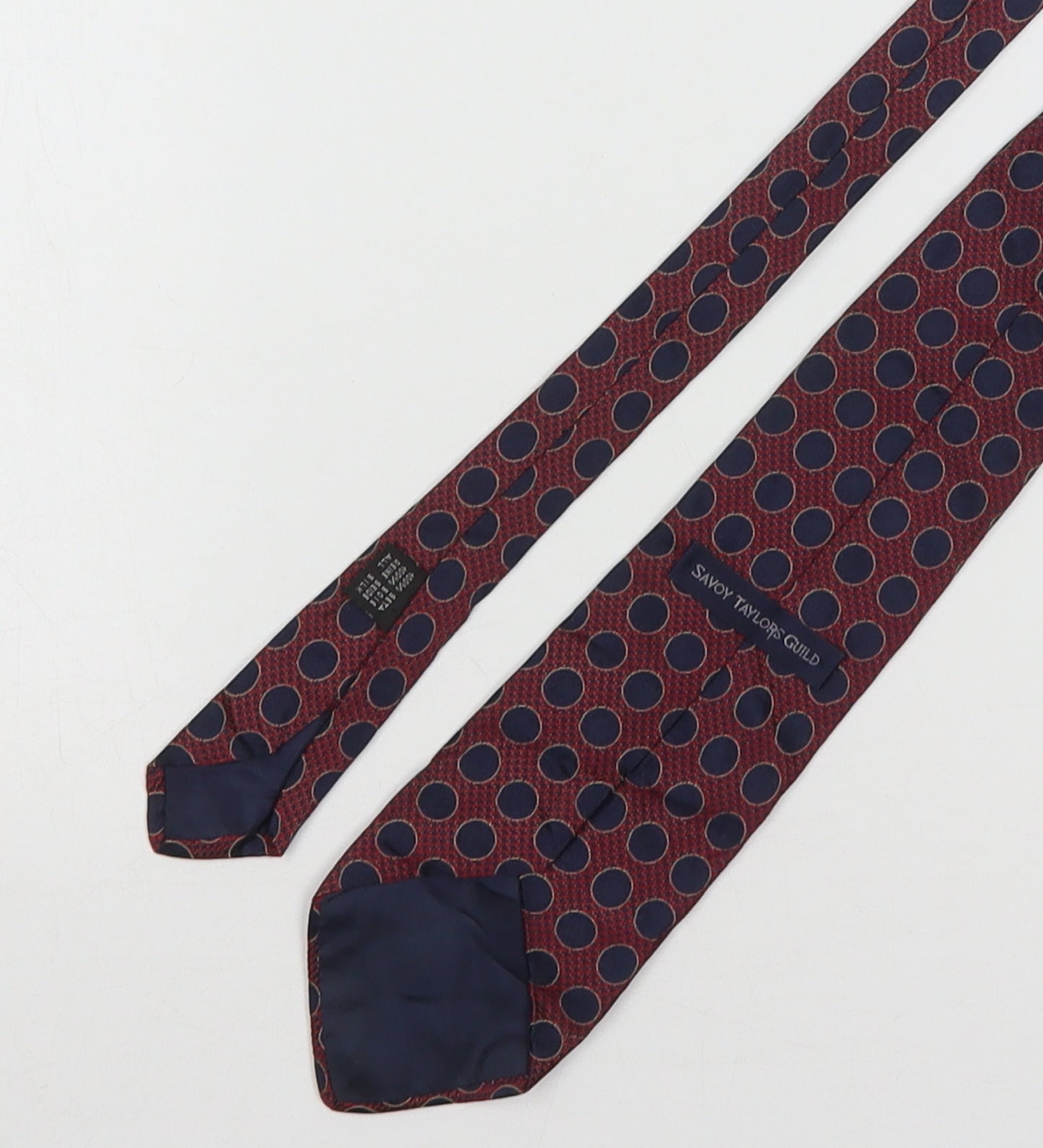 Savoy Taylors Guild Mens Multicoloured Polka Dot Silk Pointed Tie One Size