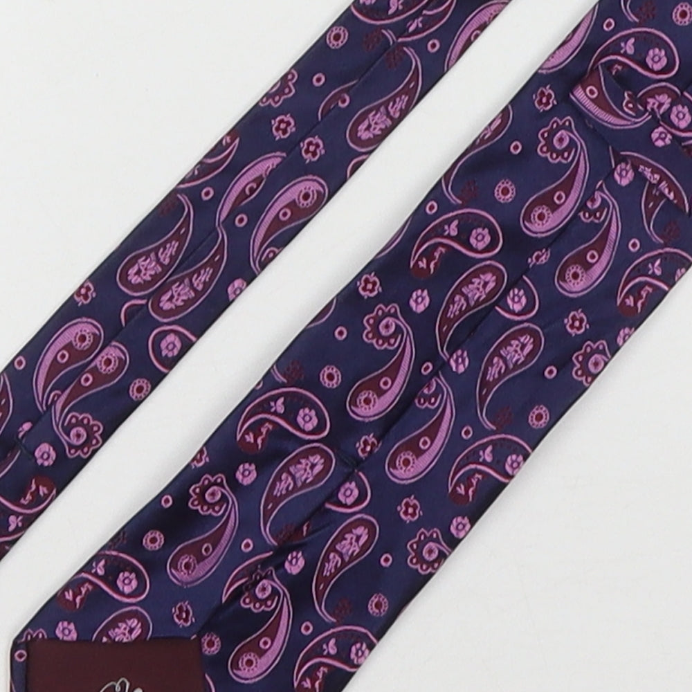 Marks and Spencer Mens Multicoloured Paisley Silk Pointed Tie One Size