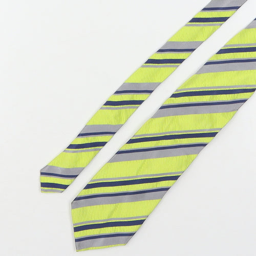 Van Laack Mens Multicoloured Striped Silk Pointed Tie One Size