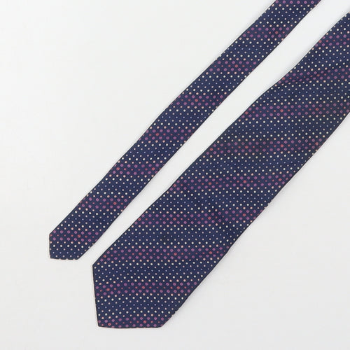 Marks and Spencer Mens Multicoloured Polka Dot Silk Pointed Tie One Size