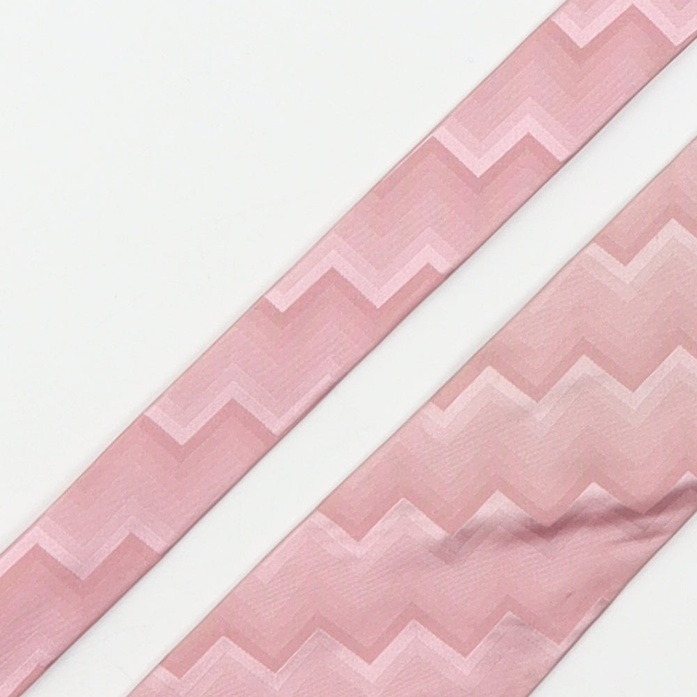 Michaelis Mens Pink Geometric Silk Pointed Tie One Size