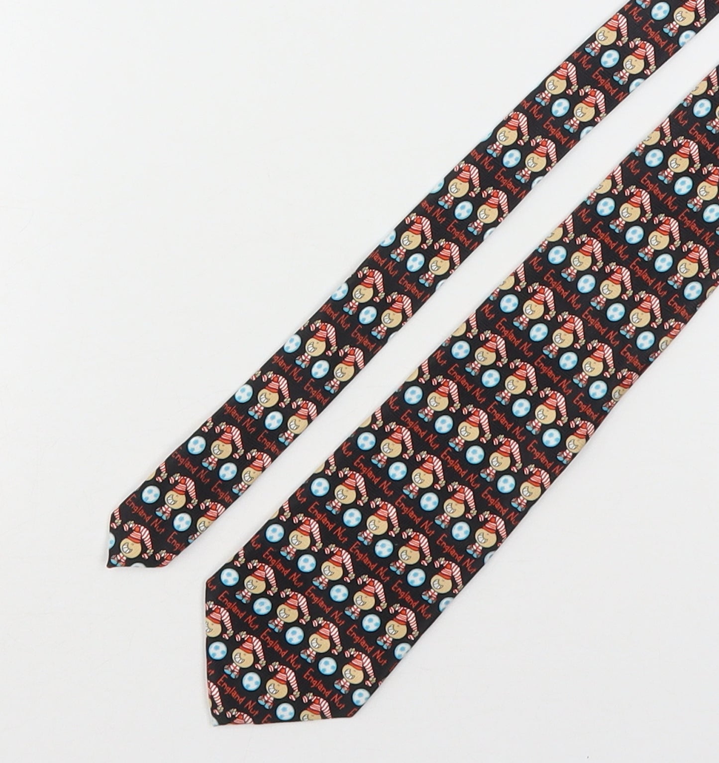 Bubblegum Mens Multicoloured Geometric Polyester Pointed Tie One Size - England