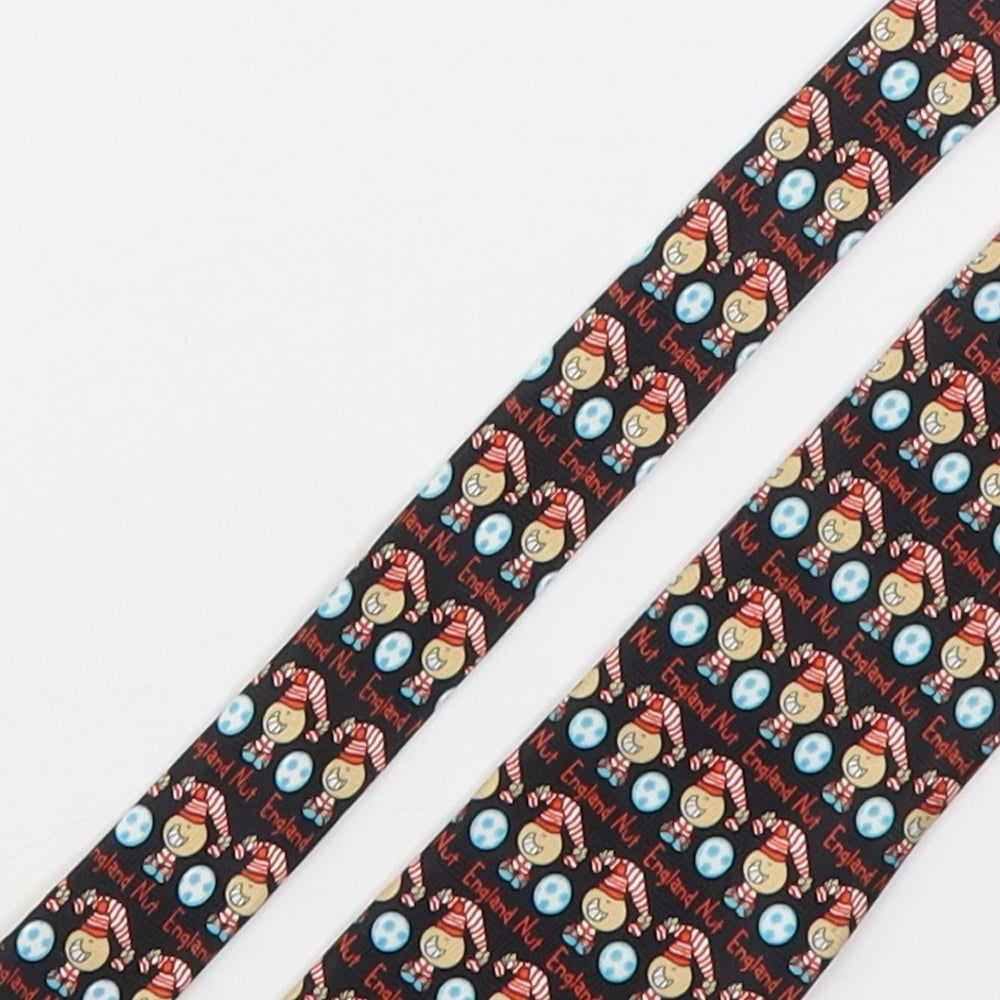 Bubblegum Mens Multicoloured Geometric Polyester Pointed Tie One Size - England