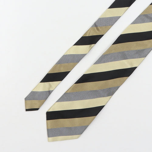 Racing Green  Mens Multicoloured Striped Silk Pointed Tie One Size