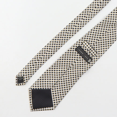 Luciano Versi Mens Multicoloured Plaids & Checks Silk Pointed Tie One Size