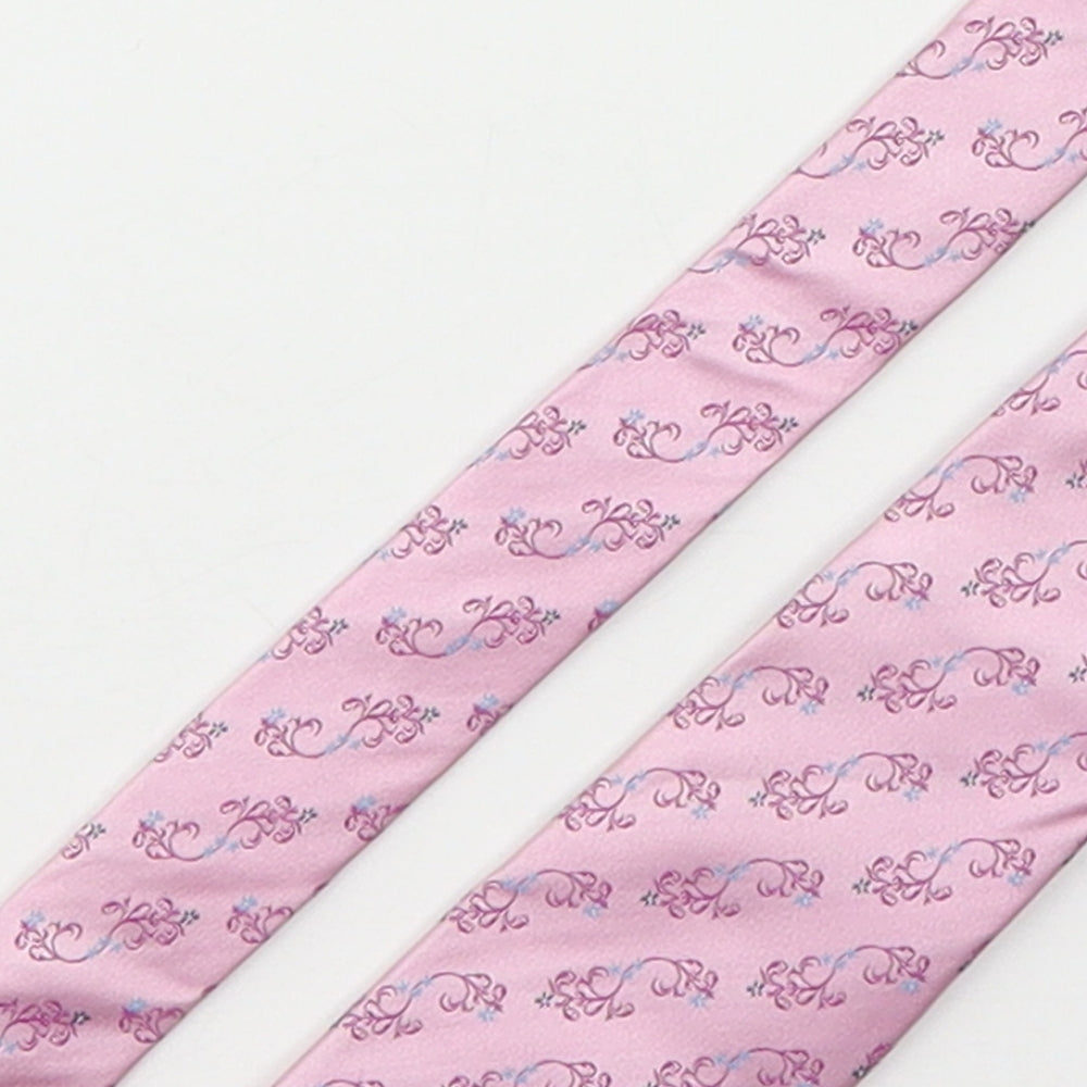 Rochas Mens Pink Paisley Silk Pointed Tie One Size