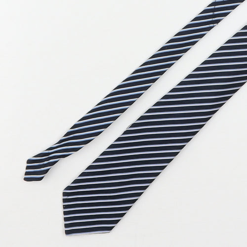 St Michael Mens Multicoloured Striped Polyester Pointed Tie One Size