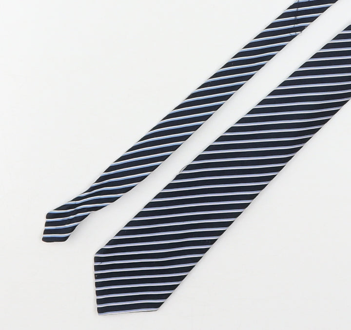 St Michael Mens Multicoloured Striped Polyester Pointed Tie One Size