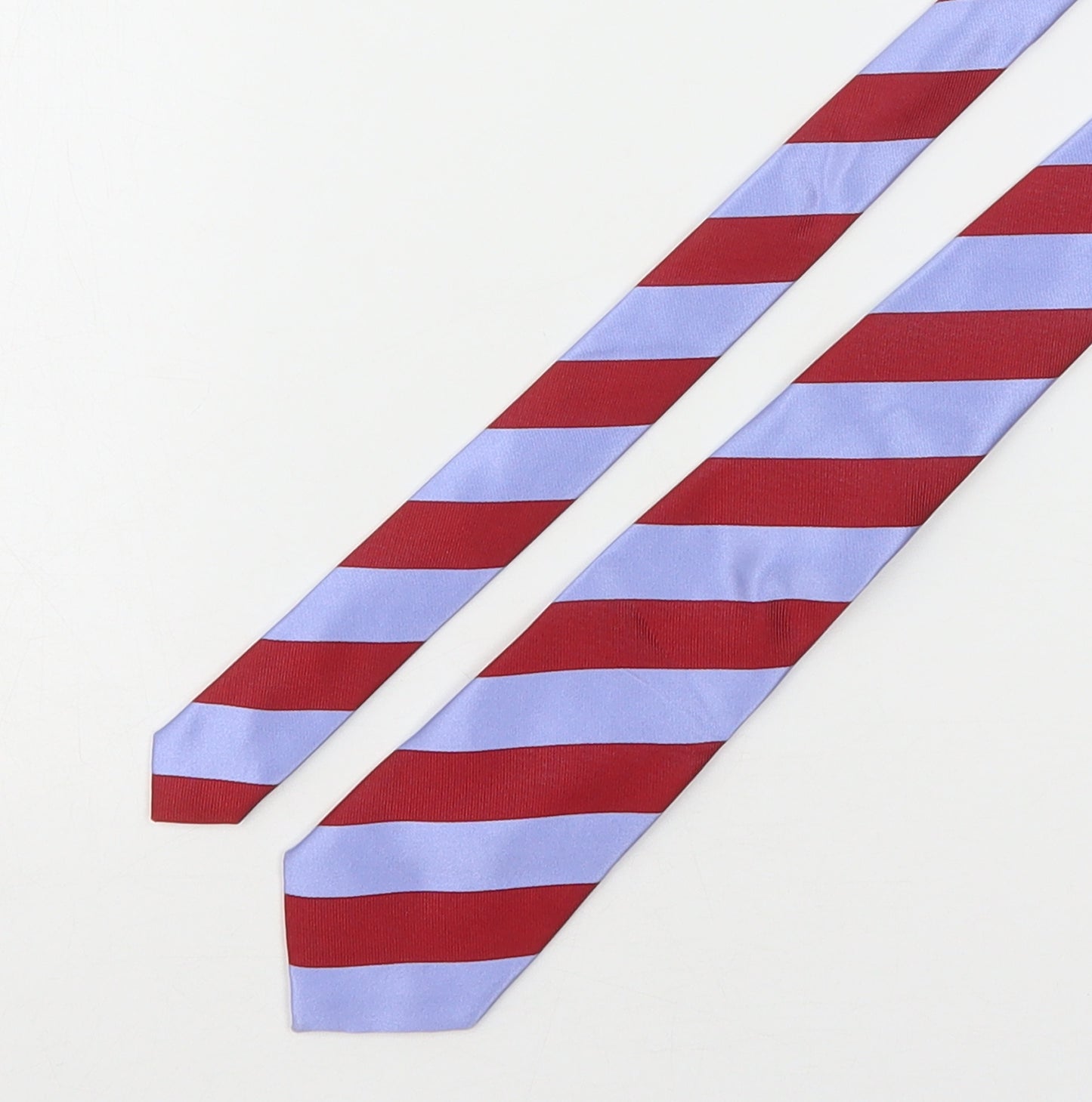 T.M.Lewin Mens Multicoloured Striped Silk Pointed Tie One Size