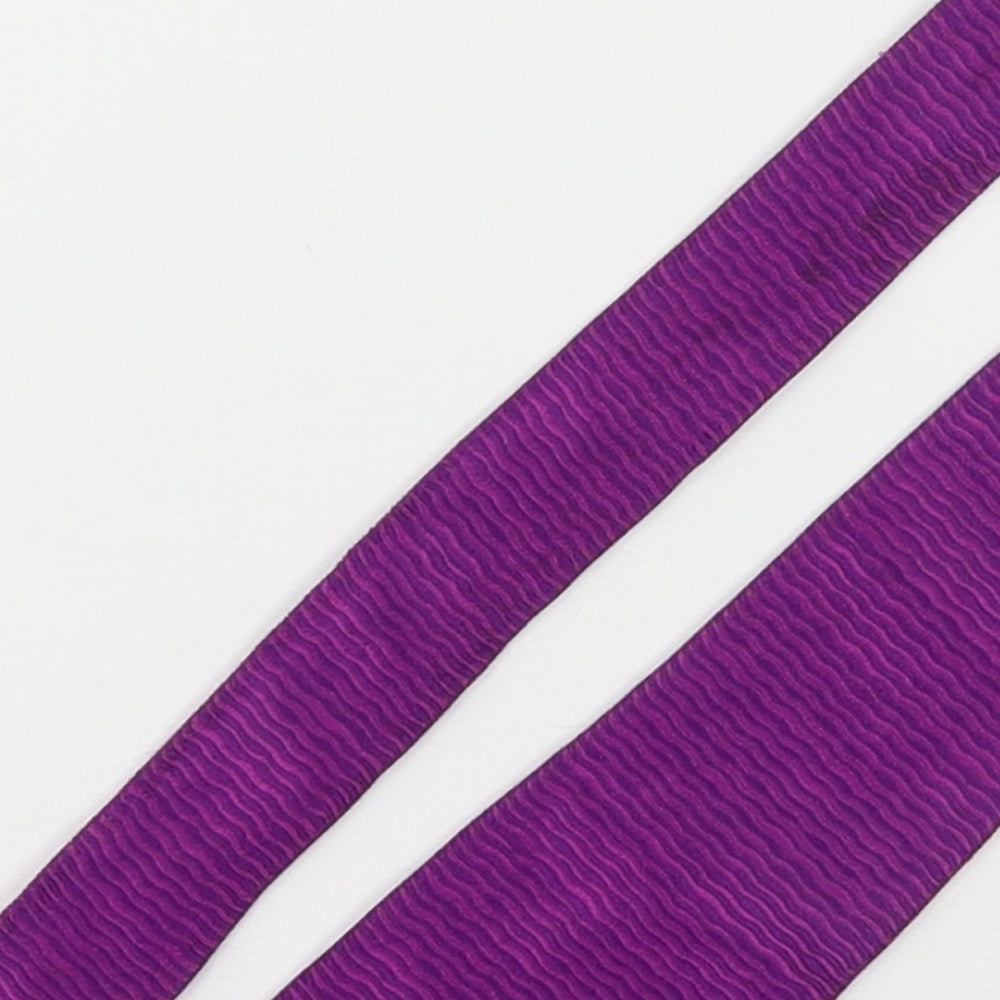 PINK Mens Purple Animal Print Silk Pointed Tie One Size