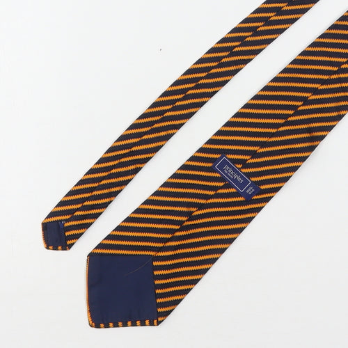 Principles  Mens Multicoloured Striped Silk Pointed Tie One Size