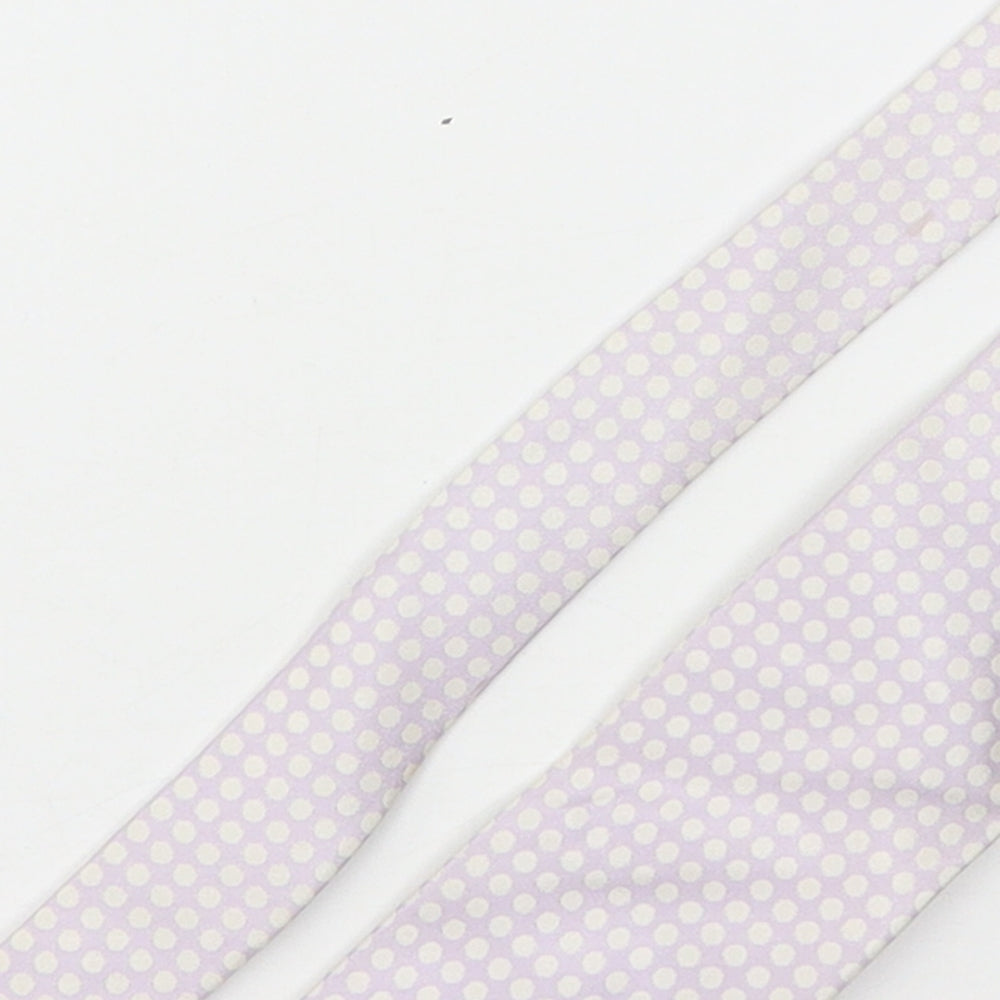 Stvdio Mens Pink Polka Dot Silk Pointed Tie One Size