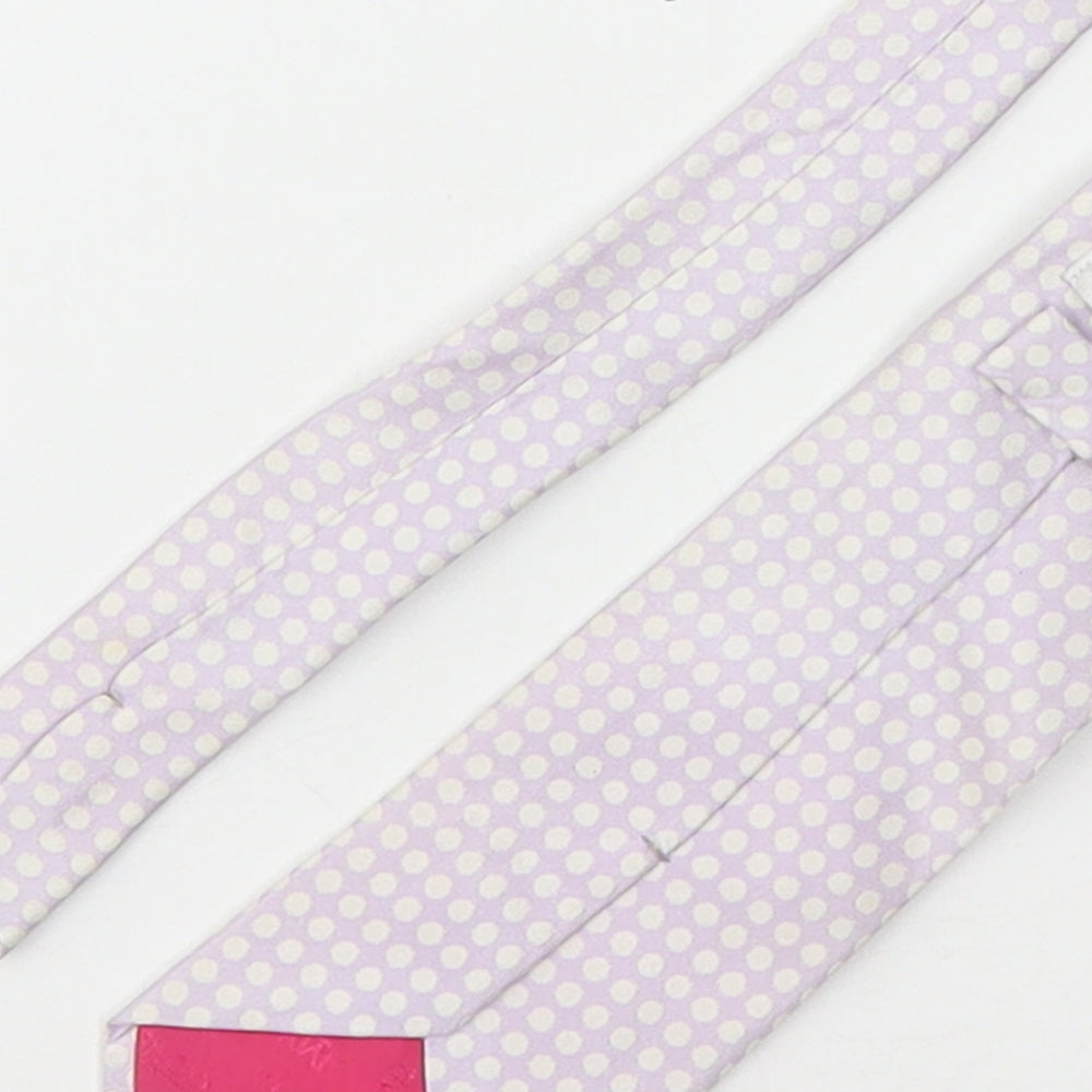 Stvdio Mens Pink Polka Dot Silk Pointed Tie One Size