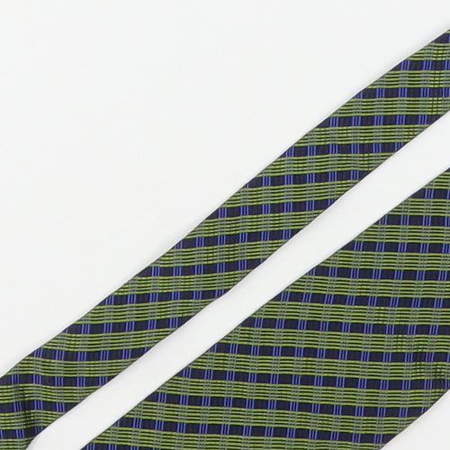 Linea Mens Multicoloured Plaids & Checks Silk Pointed Tie One Size