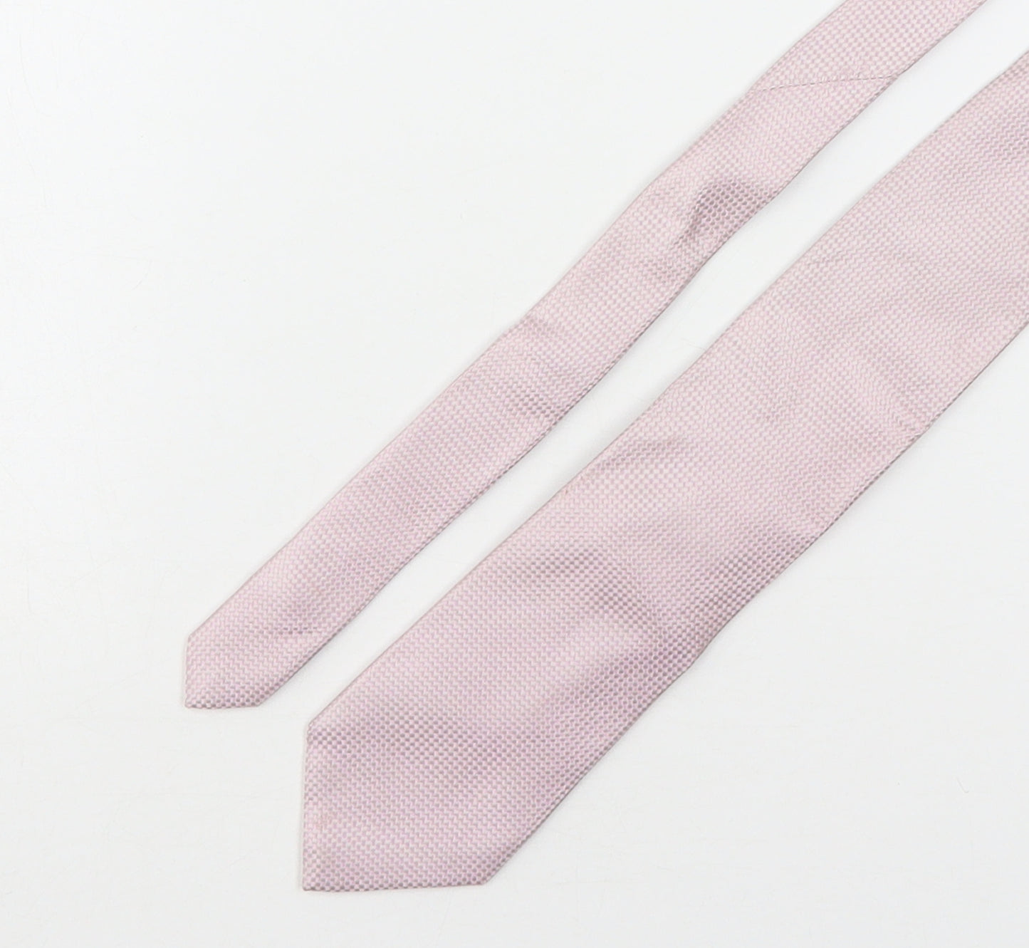 Osborbe Mens Pink Grenadine Silk Pointed Tie One Size