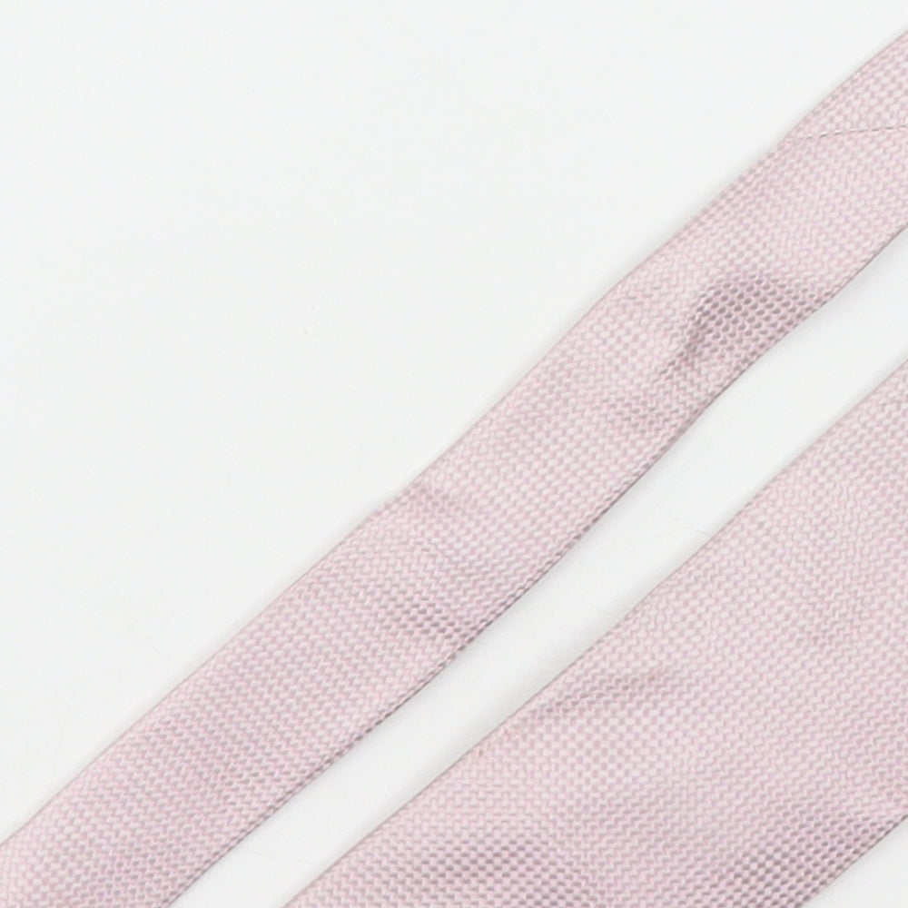 Osborbe Mens Pink Grenadine Silk Pointed Tie One Size