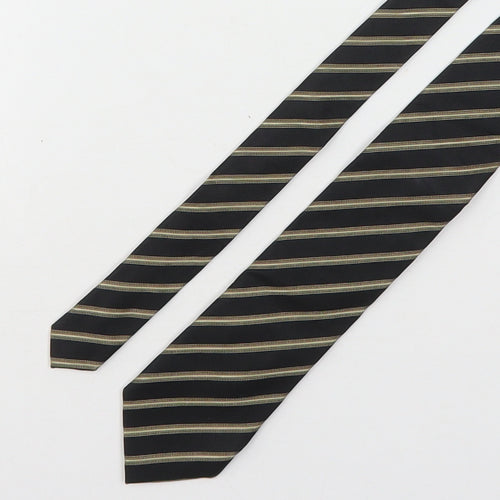 Paul Costelloe Mens Multicoloured Striped Silk Pointed Tie One Size