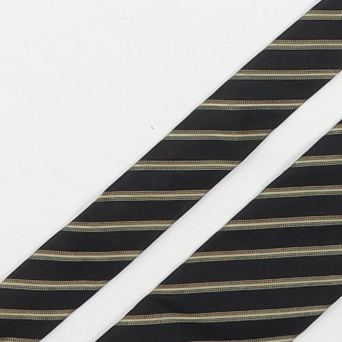 Paul Costelloe Mens Multicoloured Striped Silk Pointed Tie One Size