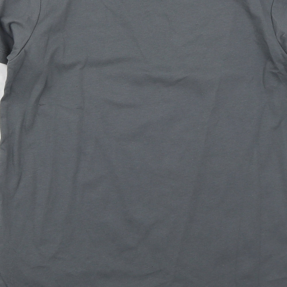 Blue Zoo Boys Grey  Cotton Basic T-Shirt Size 11-12 Years Crew Neck Pullover - Pro Gamer Allstars