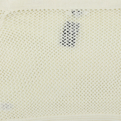 Simply Be Womens Ivory Square Neck  Acrylic Pullover Jumper Size 16