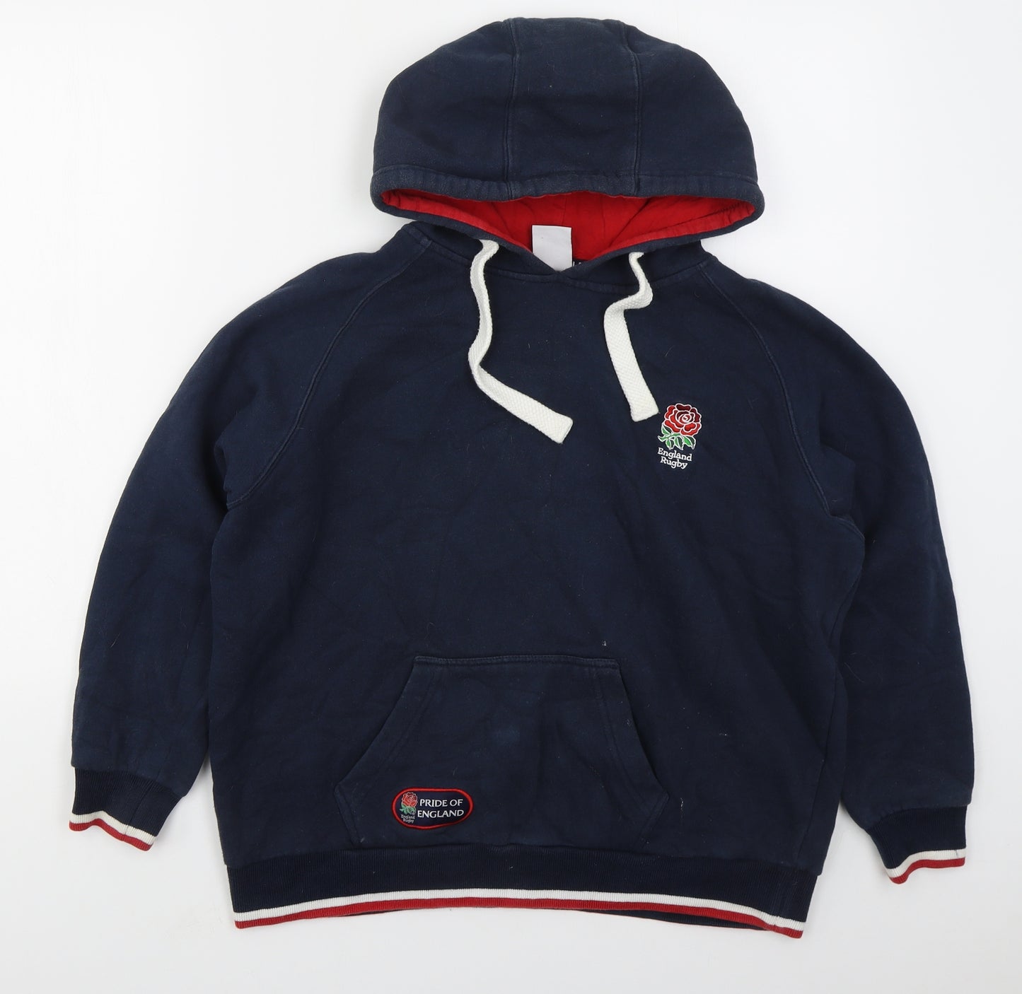England Rugby Womens Blue  Cotton Pullover Hoodie Size M  Pullover - England Rugby