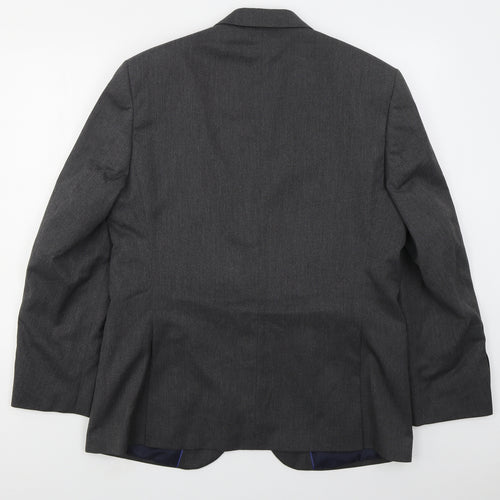 Marks and Spencer Mens Grey  Polyester Jacket Suit Jacket Size 42