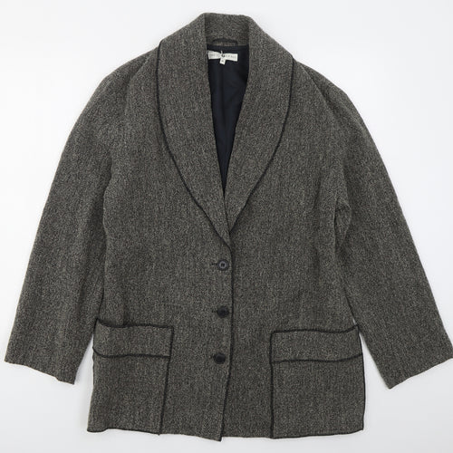 Rosies Womens Grey   Jacket  Size 14  Button