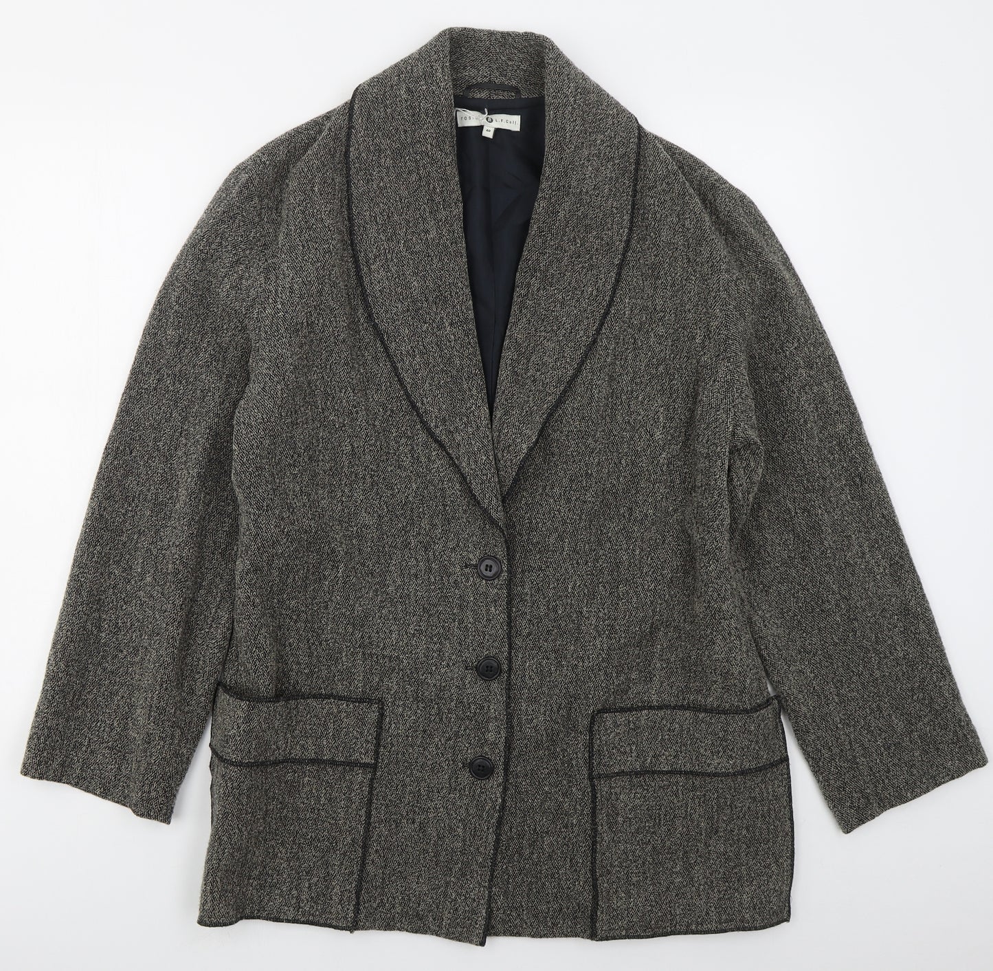 Rosies Womens Grey   Jacket  Size 14  Button