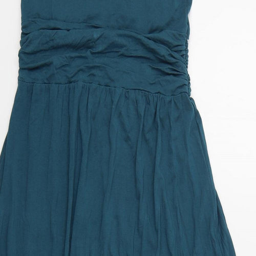 H&M Womens Blue  Viscose A-Line  Size S  Scoop Neck Pullover