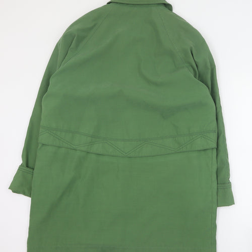 Gold by Telemac Womens Green   Pea Coat Blazer Size M  Zip