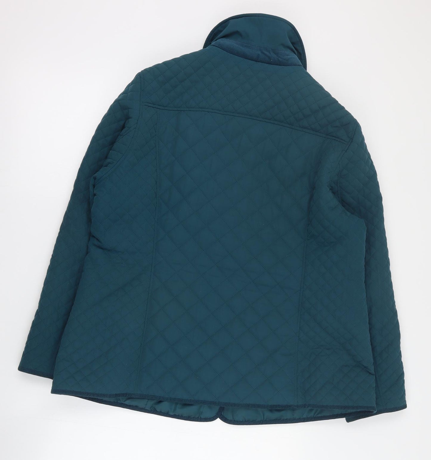 Marks and Spencer Womens Green   Quilted Coat Size 18  Snap