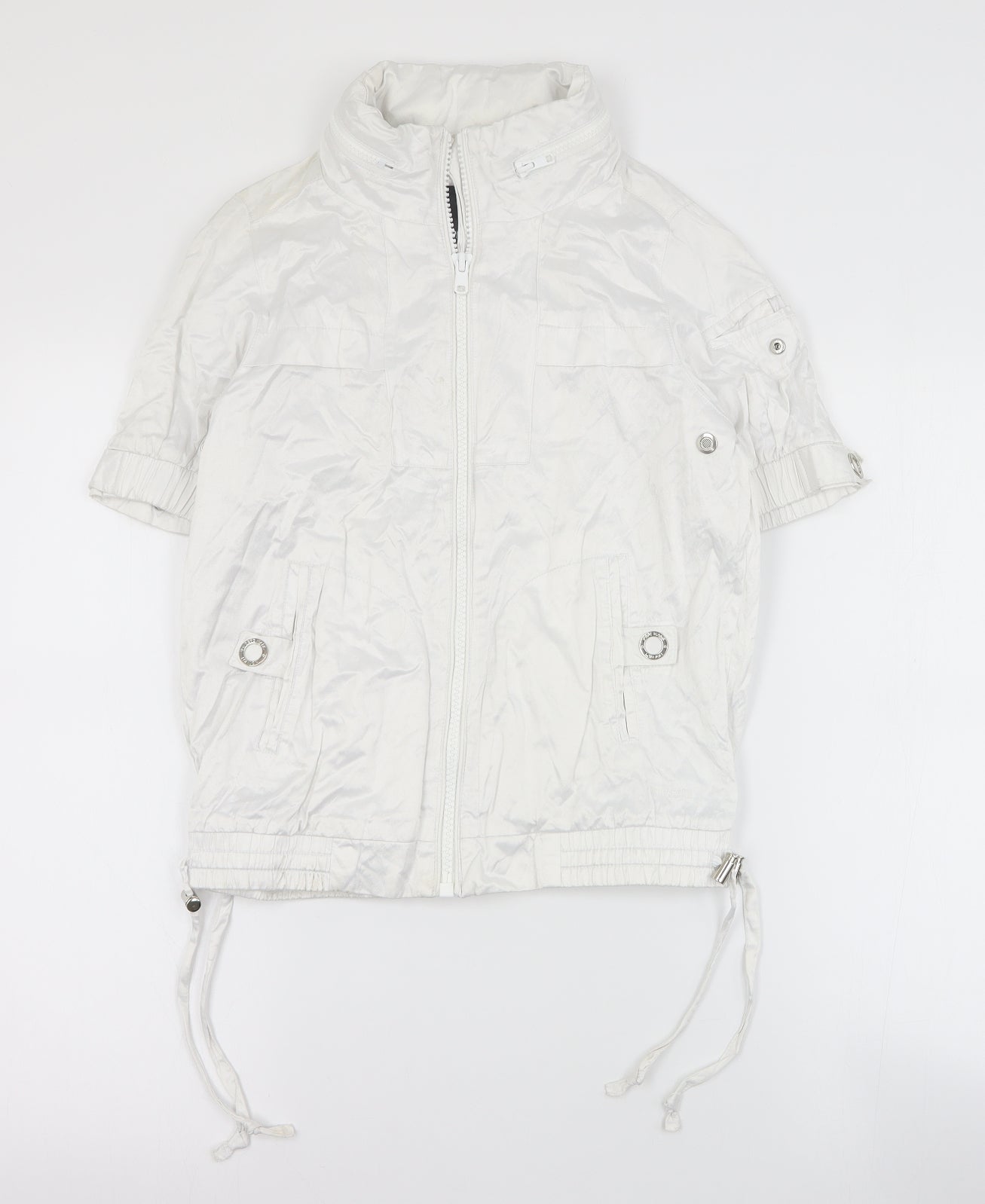 Pepe Jeans Womens White   Jacket  Size XS  Zip