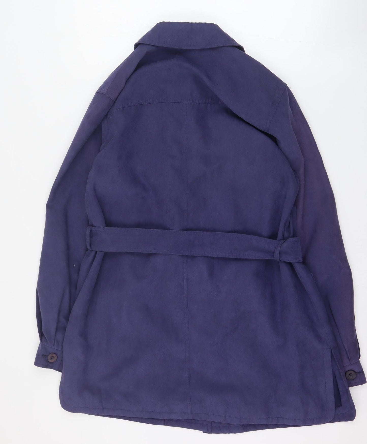 Marks and Spencer Womens Blue   Pea Coat Coat Size 10  Button