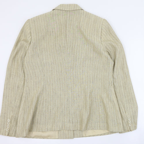 Wish Womens Beige   Jacket Blazer Size 16  Button