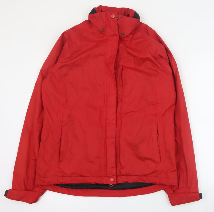 Crane Womens Red   Rain Coat Coat Size M  Zip - Unisex