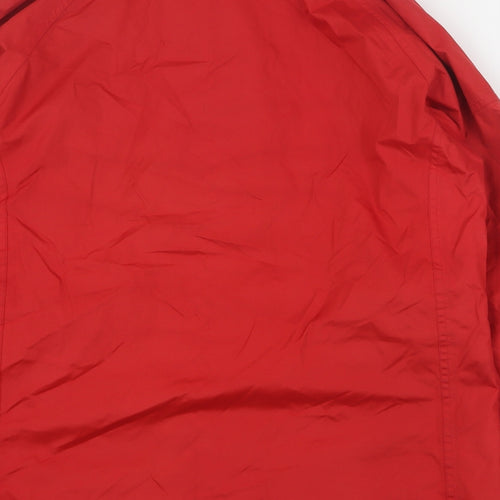 Crane Womens Red   Rain Coat Coat Size M  Zip - Unisex