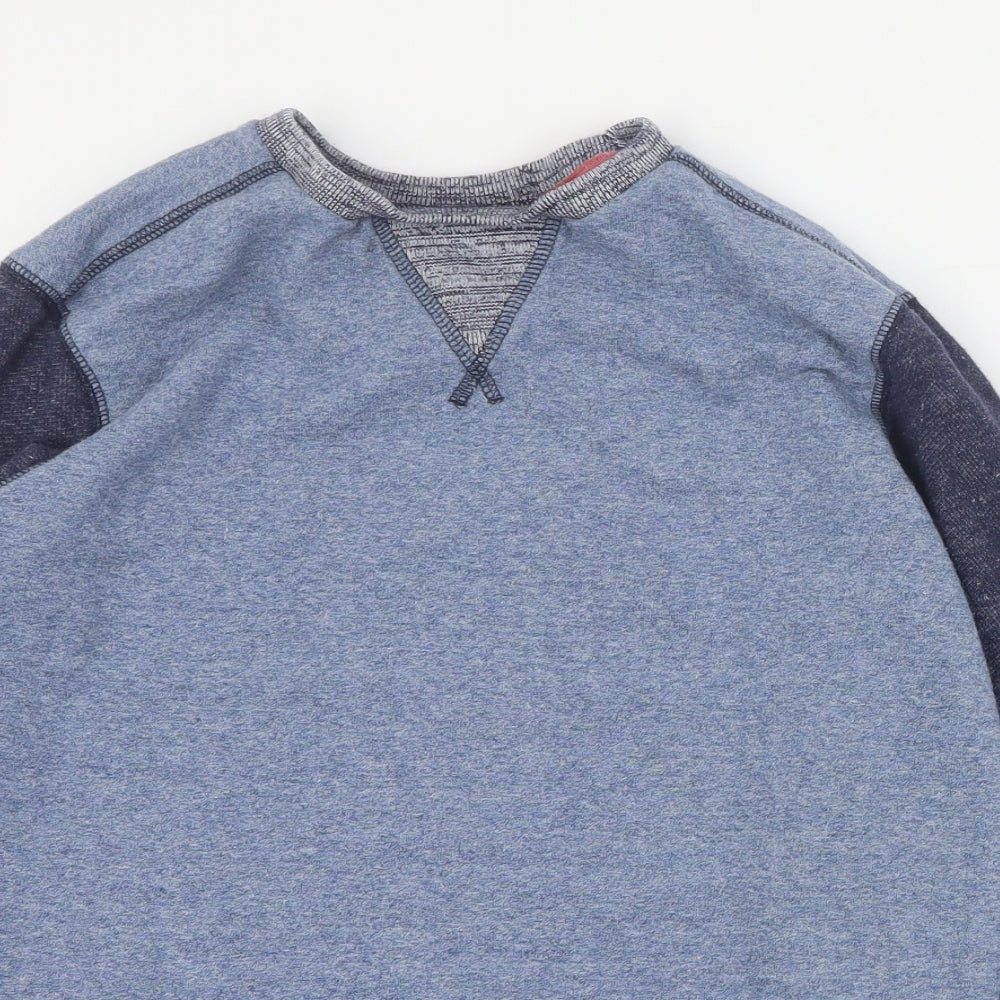 Marks and Spencer Boys Blue  Cotton Pullover Sweatshirt Size 11-12 Years  Pullover