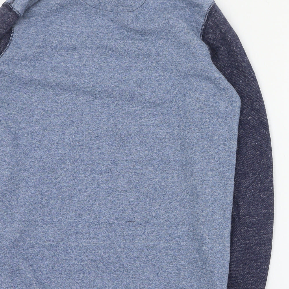 Marks and Spencer Boys Blue  Cotton Pullover Sweatshirt Size 11-12 Years  Pullover