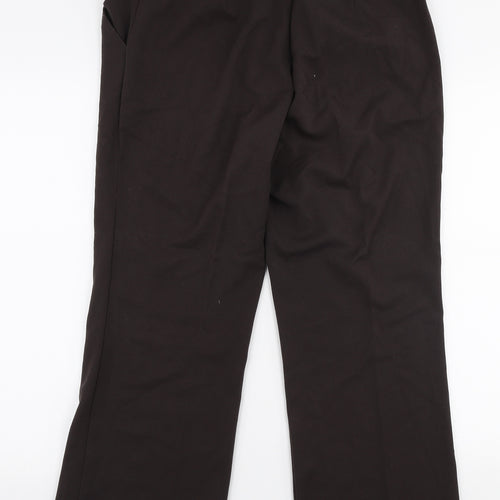 Anna Rose Womens Brown  Polyester Trousers  Size 14 L27 in Regular Zip