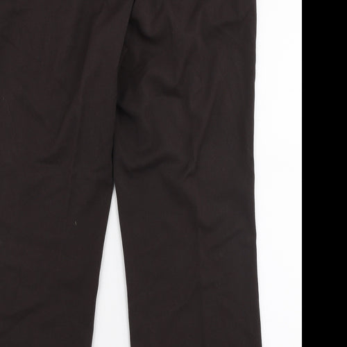 Anna Rose Womens Brown  Polyester Trousers  Size 14 L27 in Regular Zip
