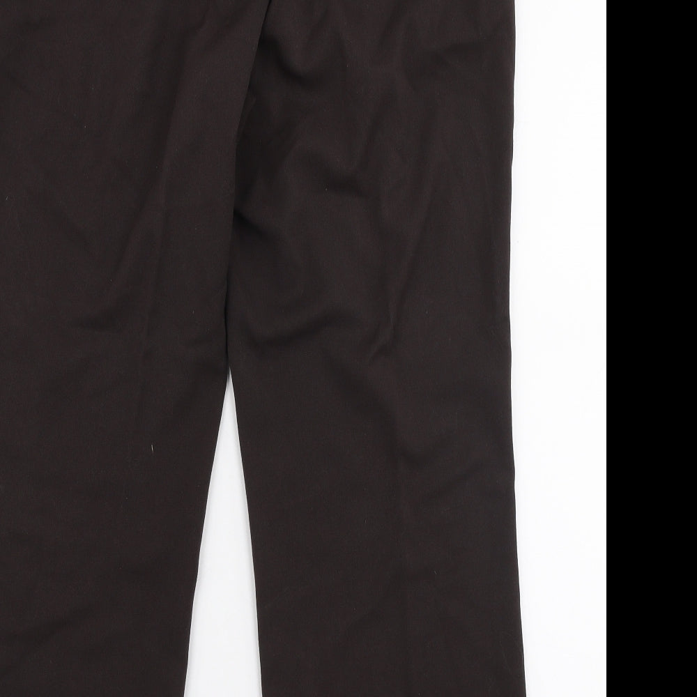 Anna Rose Womens Brown  Polyester Trousers  Size 14 L27 in Regular Zip