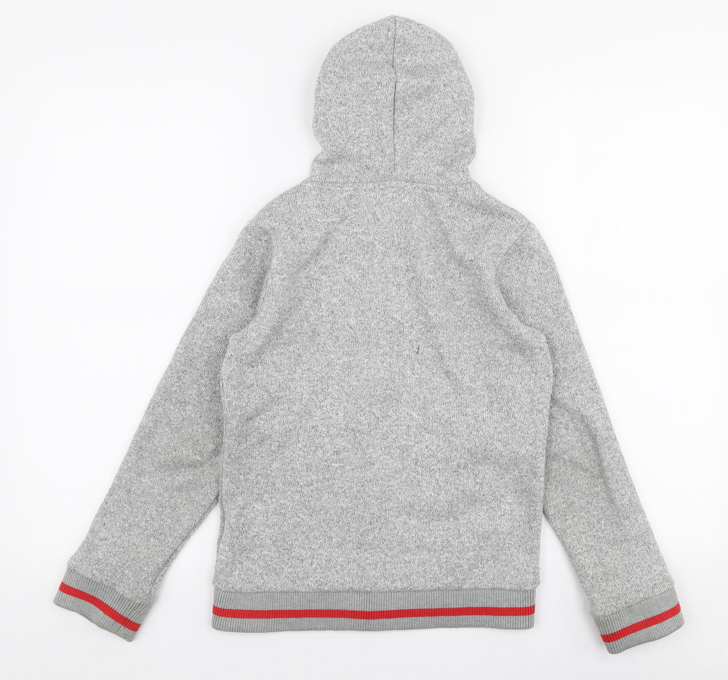 Peter Storm Boys Grey  Polyester Full Zip Hoodie Size 9-10 Years  Zip