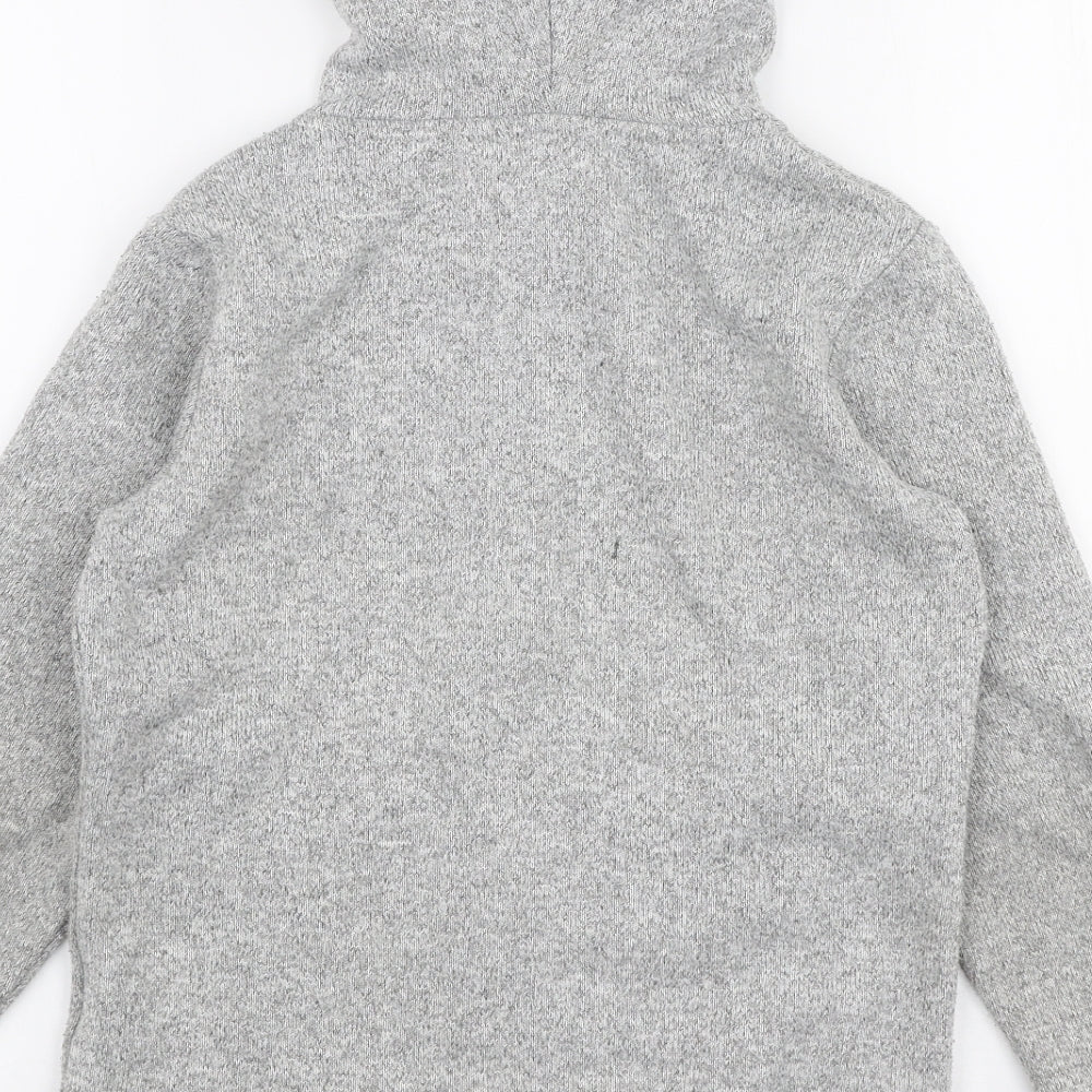 Peter Storm Boys Grey  Polyester Full Zip Hoodie Size 9-10 Years  Zip
