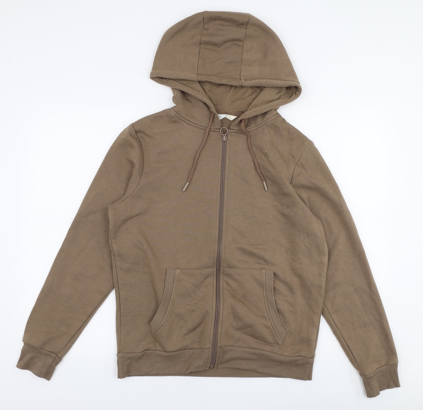 Primark Womens Brown  Polyester Full Zip Hoodie Size S  Zip