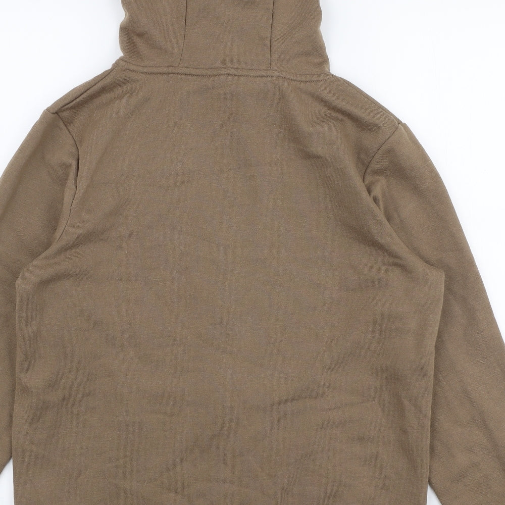 Primark Womens Brown  Polyester Full Zip Hoodie Size S  Zip