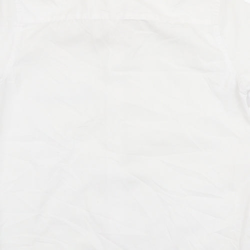 F&F Boys White  Polyester Basic Button-Up Size 9-10 Years Collared Button