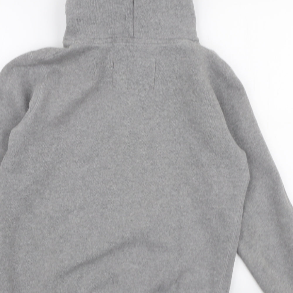 Jack Wills Womens Grey  Cotton Pullover Hoodie Size 10  Pullover