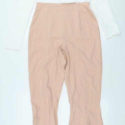 Missguided Womens Multicoloured  Polyester Jumpsuit One-Piece Size 10 L32 in Zip