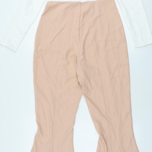 Missguided Womens Multicoloured  Polyester Jumpsuit One-Piece Size 10 L32 in Zip